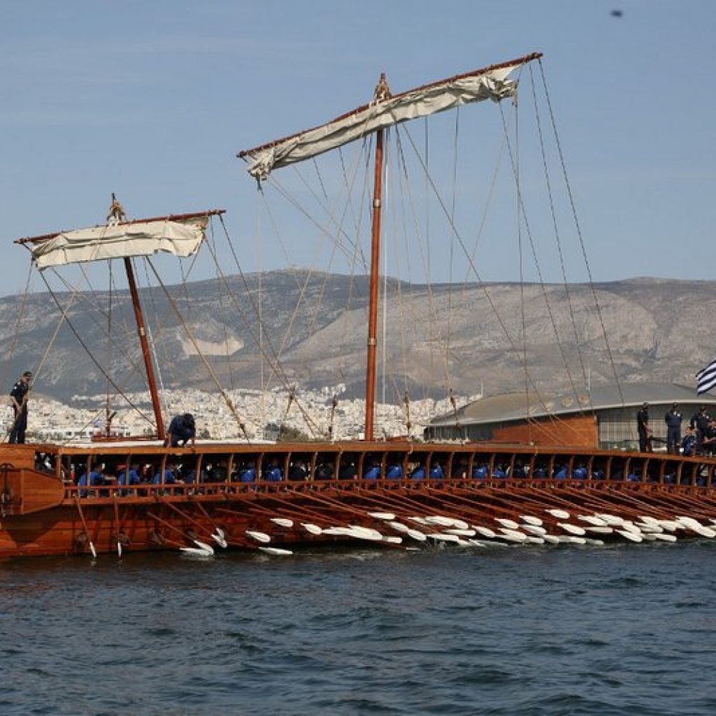 三段櫂船のオリンピアス号、ギリシャで試験航海を実施